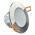 LED Kúpeľňové podhľadové svietidlo BONO LED/8W/230V 3000K IP65 lesklý chróm