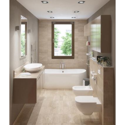 LED Kúpeľňové podhľadové svietidlo BONO LED/8W/230V 4000K IP65 lesklý chróm