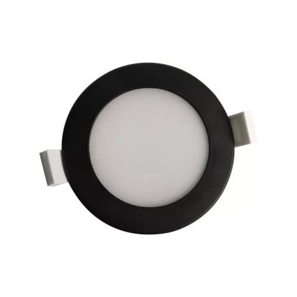 LED Kúpeľňové podhľadové svietidlo LED/7W/230V 4000K čierna IP44