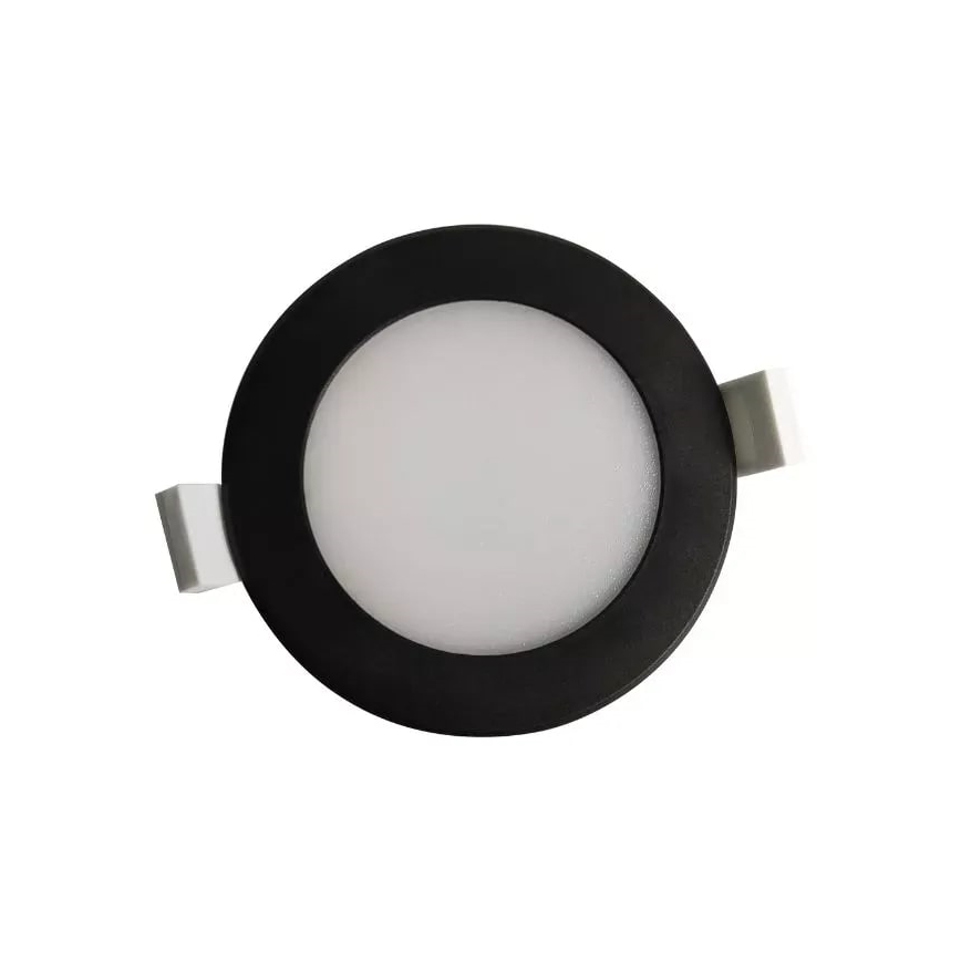LED Kúpeľňové podhľadové svietidlo LED/7W/230V 4000K čierna IP44