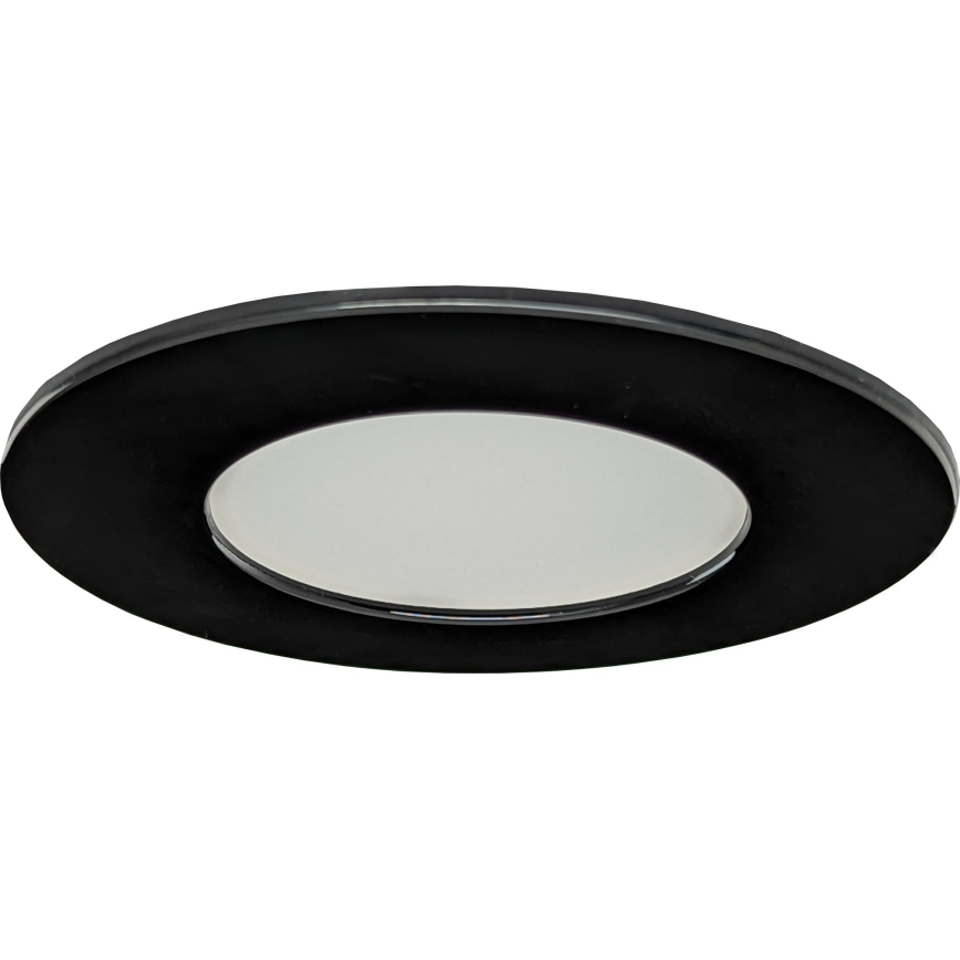 LED Kúpeľňové podhľadové svietidlo BONO LED/8W/230V 3000K IP65 čierna