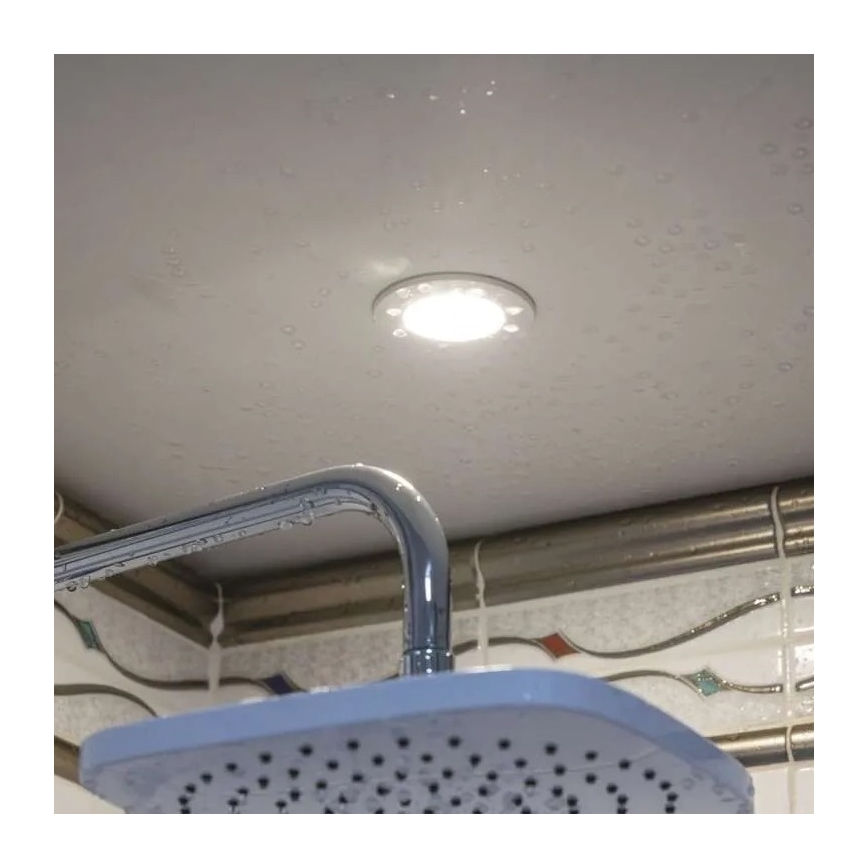 LED Kúpeľňové podhľadové svietidlo LORI LED/4,5W/230V IP65 2700/4000K pr. 8,5 cm biela