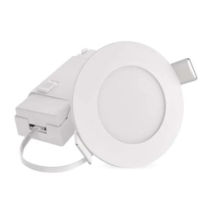 LED Kúpeľňové podhľadové svietidlo LORI LED/4,5W/230V IP65 2700/4000K pr. 8,5 cm biela
