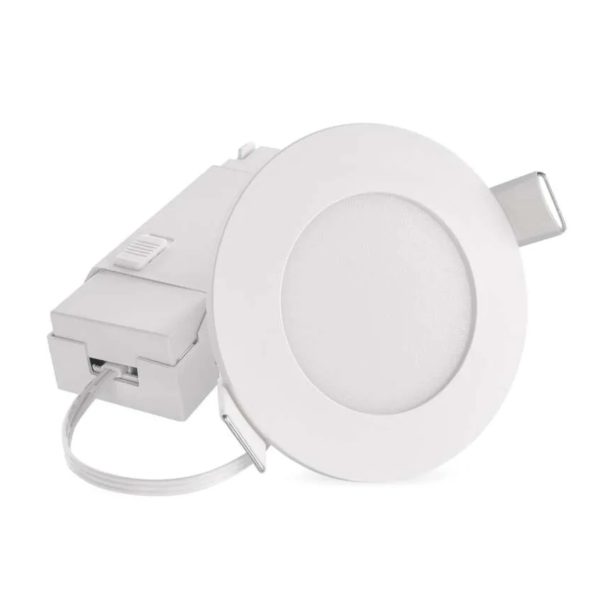LED Kúpeľňové podhľadové svietidlo LORI LED/4,5W/230V IP65 2700/4000K pr. 8,5 cm biela
