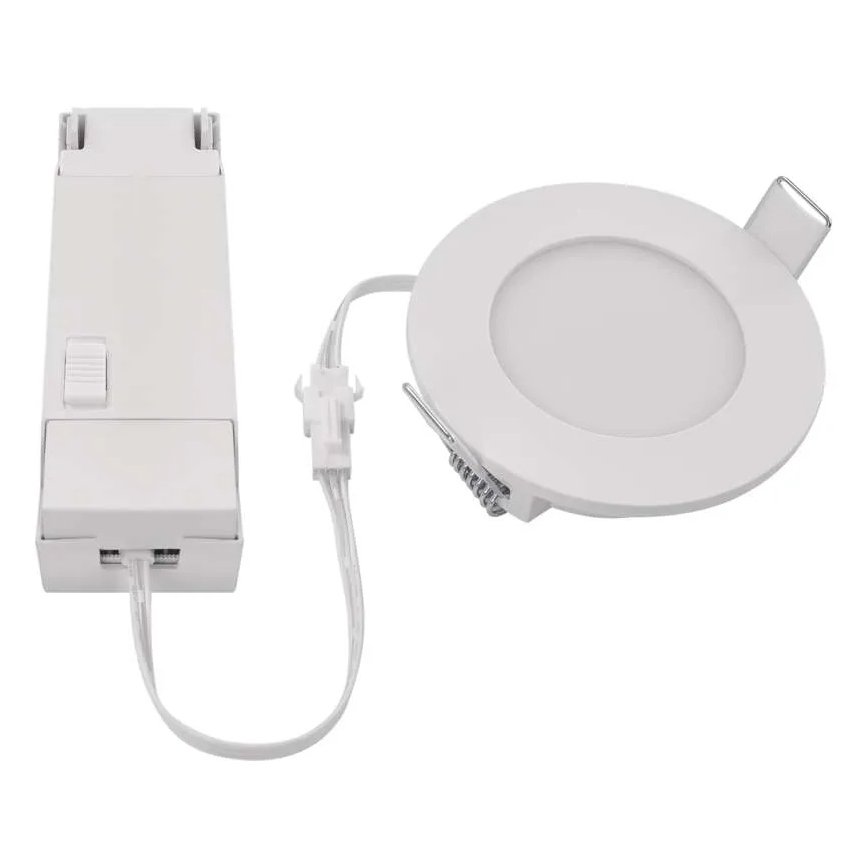 LED Kúpeľňové podhľadové svietidlo LORI LED/4,5W/230V IP65 2700/4000K pr. 8,5 cm biela
