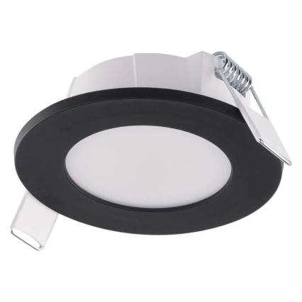 LED Kúpeľňové podhľadové svietidlo LORI LED/4,5W/230V IP65 2700/4000K pr. 8,5 cm čierna