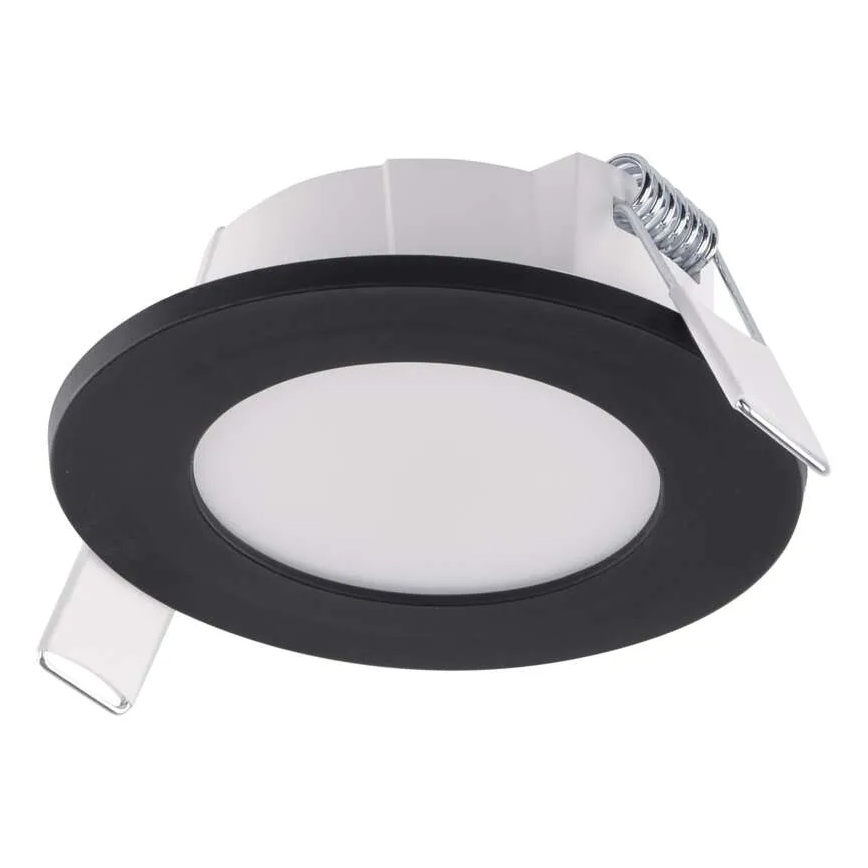 LED Kúpeľňové podhľadové svietidlo LORI LED/4,5W/230V IP65 2700/4000K pr. 8,5 cm čierna