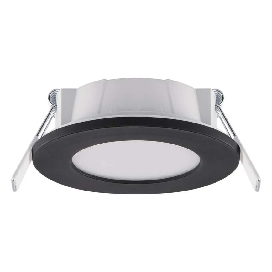 LED Kúpeľňové podhľadové svietidlo LORI LED/4,5W/230V IP65 2700/4000K pr. 8,5 cm čierna
