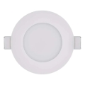 LED Kúpeľňové podhľadové svietidlo LORI LED/4,5W/230V IP65 2700/4000K pr. 8,5 cm biela