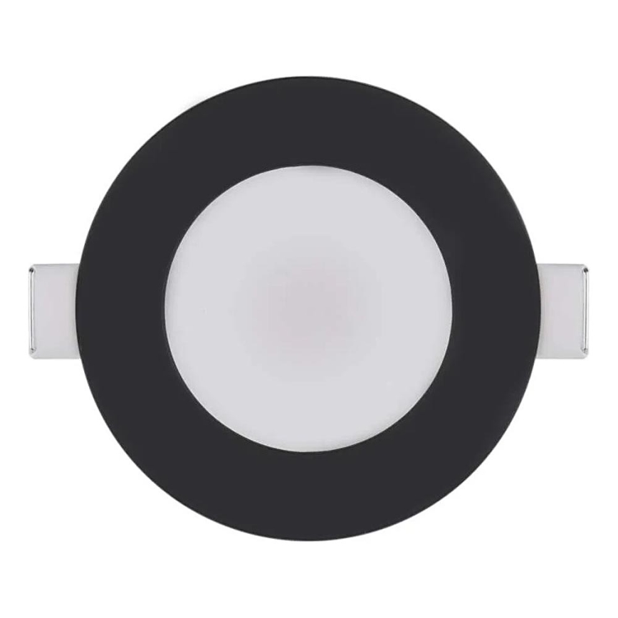 LED Kúpeľňové podhľadové svietidlo LORI LED/4,5W/230V IP65 2700/4000K pr. 8,5 cm čierna