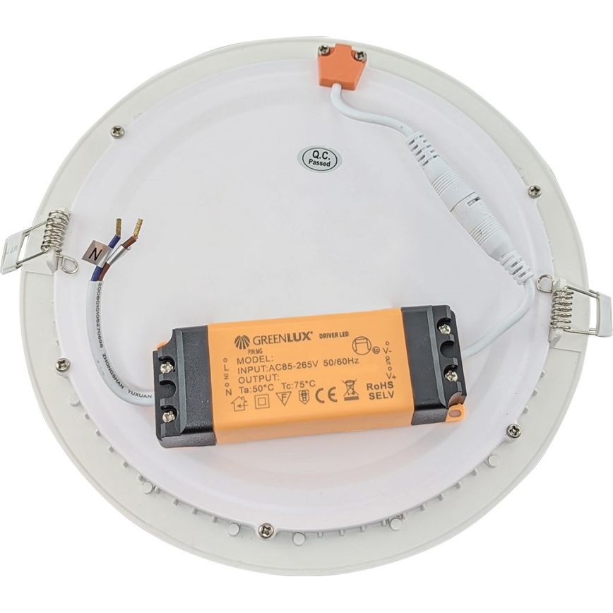 LED Kúpeľňové podhľadové svietidlo VEGA LED/24W/230V 3800K pr. 29,8 cm IP44