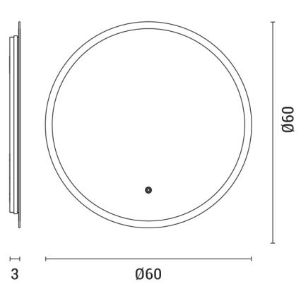 LED Kúpeľňové podsvietené zrkadlo LED/15W/230V 4000K IP44