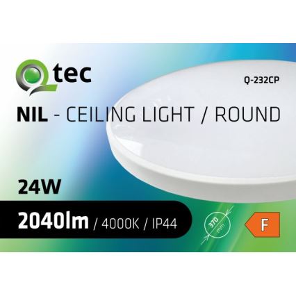 LED Kúpeľňové stropné svietidlo CIRCLE LED/24W/230V 4000K pr. 37 cm IP44 biela