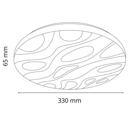 LED Kúpeľňové stropné svietidlo CLOUD LED/18W/230V pr. 33 cm IP44