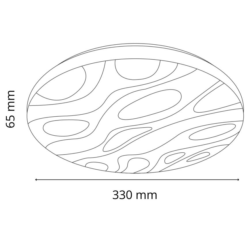 LED Kúpeľňové stropné svietidlo CLOUD LED/18W/230V pr. 33 cm IP44