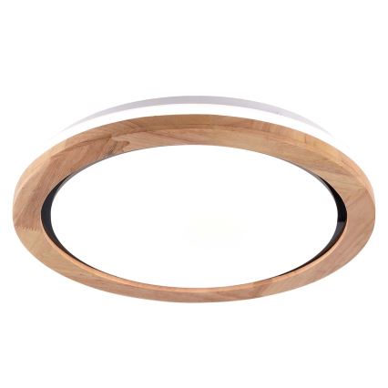 LED Kúpeľňové stropné svietidlo DAREK LED/24W/230V pr. 39 cm IP44 dub