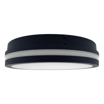 LED Kúpeľňové stropné svietidlo ELLÉ LED/24W/230V 3000/4000/6500K pr. 26 cm IP54 antracit