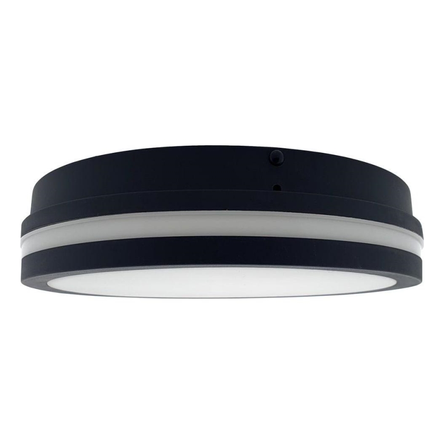 LED Kúpeľňové stropné svietidlo ELLÉ LED/24W/230V 3000/4000/6500K pr. 26 cm IP54 antracit