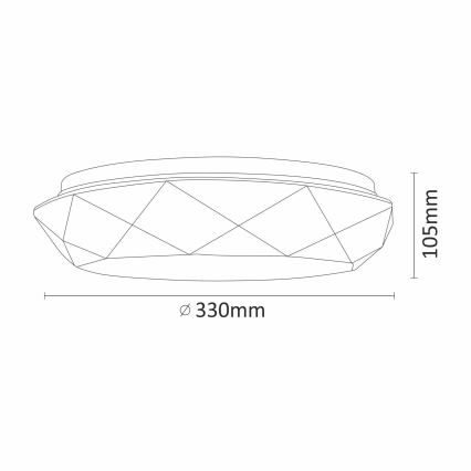LED Kúpeľňové stropné svietidlo GALAXY LED/17W/230V