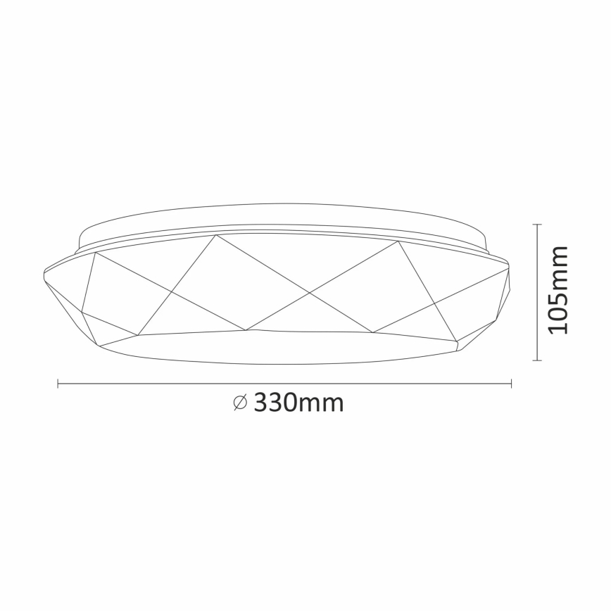 LED Kúpeľňové stropné svietidlo GALAXY LED/17W/230V