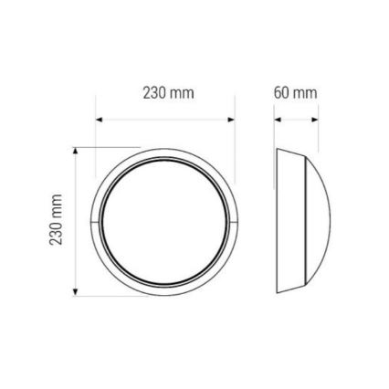 LED Kúpeľňové stropné svietidlo LED/11W/230V IP40