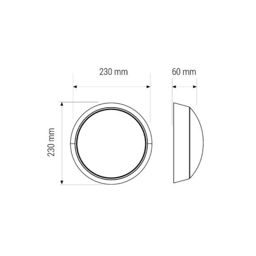 LED Kúpeľňové stropné svietidlo LED/11W/230V IP40