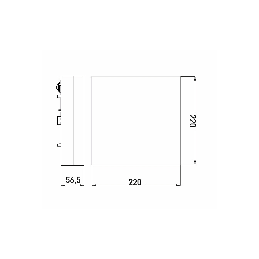 LED Kúpeľňové stropné svietidlo LED/12W/230V 3000/4000/6000K 22x22 cm IP44