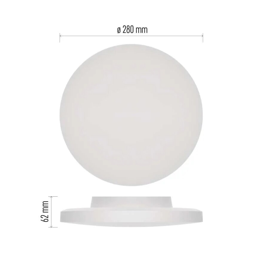LED Kúpeľňové stropné svietidlo LED/15W/230V 3000/4000/5700K IP55 biela