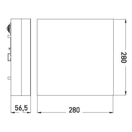 LED Kúpeľňové stropné svietidlo LED/18W/230V 3000/4000/6000K 28x28 cm IP44