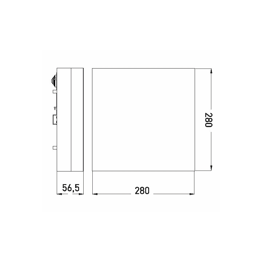 LED Kúpeľňové stropné svietidlo LED/18W/230V 3000/4000/6000K 28x28 cm IP44