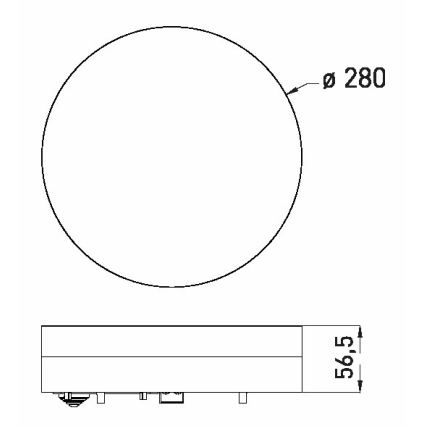 LED Kúpeľňové stropné svietidlo LED/18W/230V 3000/4000/6000K pr. 28 cm IP44