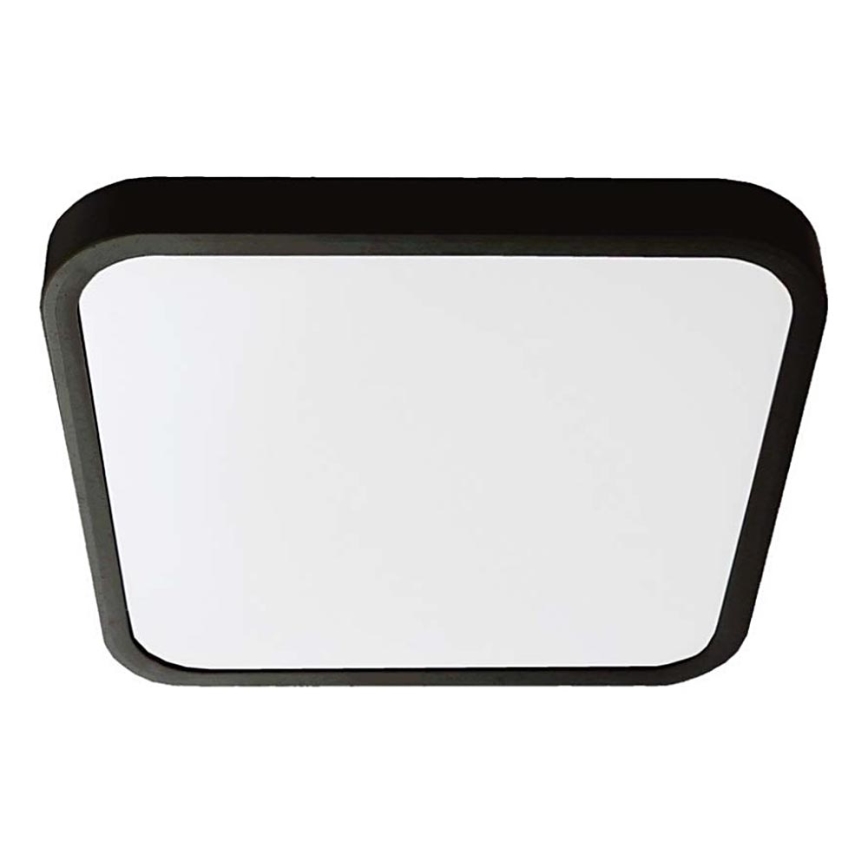 LED Kúpeľňové stropné svietidlo LED/18W/230V 3000K IP44 25x25 cm čierna