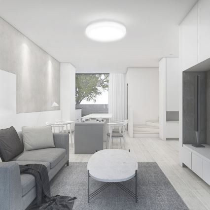 LED kúpeľňové stropné svietidlo LED/18W/230V 3000K IP44 pr. 25 cm biela