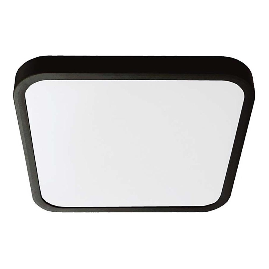 LED Kúpeľňové stropné svietidlo LED/18W/230V 4000K IP44 25x25 cm čierna