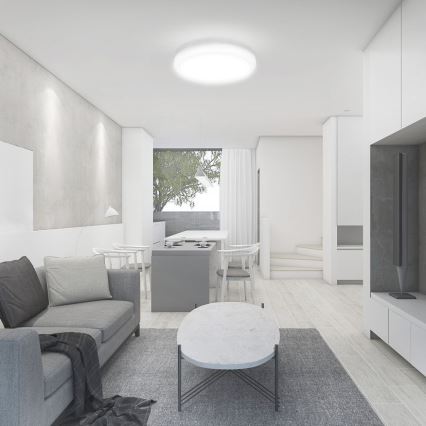 LED kúpeľňové stropné svietidlo LED/18W/230V 4000K IP44 pr. 25 cm biela