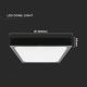 LED Kúpeľňové stropné svietidlo LED/18W/230V 4000K IP44 čierna