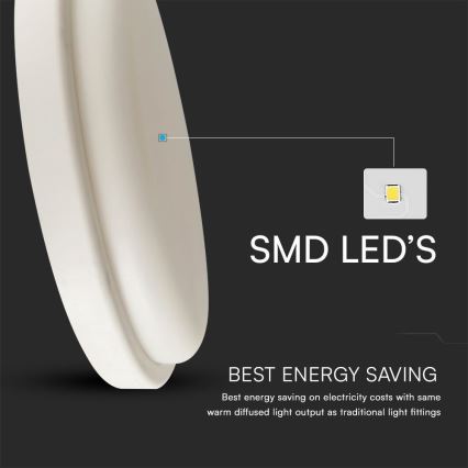 LED Kúpeľňové stropné svietidlo LED/24W/230V 6500K IP54 pr. 24 cm