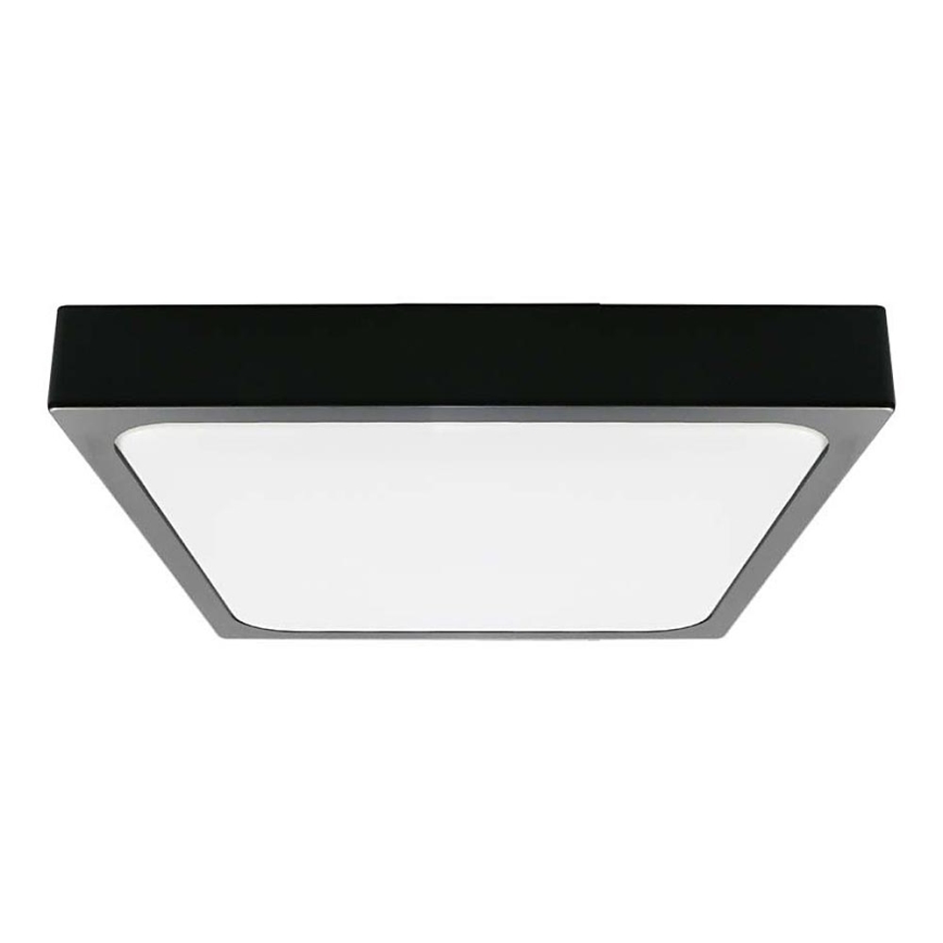 LED Kúpeľňové stropné svietidlo LED/30W/230V 4000K IP44 42x42 cm čierna