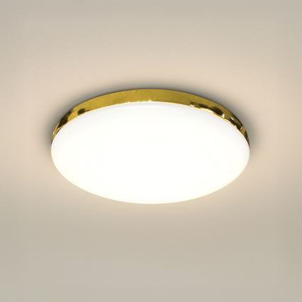 LED Kúpeľňové stropné svietidlo MAYA LED/15W/230V pr. 33 cm IP44 zlatá