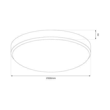 LED Kúpeľňové stropné svietidlo MAYA LED/15W/230V pr. 33 cm IP44 zlatá