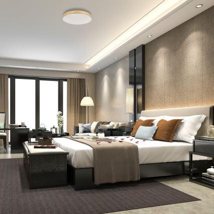 LED Kúpeľňové stropné svietidlo MAYA LED/15W/230V pr. 33 cm IP44 zlatá