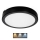 LED Kúpeľňové stropné svietidlo NAIROS LED/24W/230V 3000/4000/6500K IP65 pr. 30 cm čierna