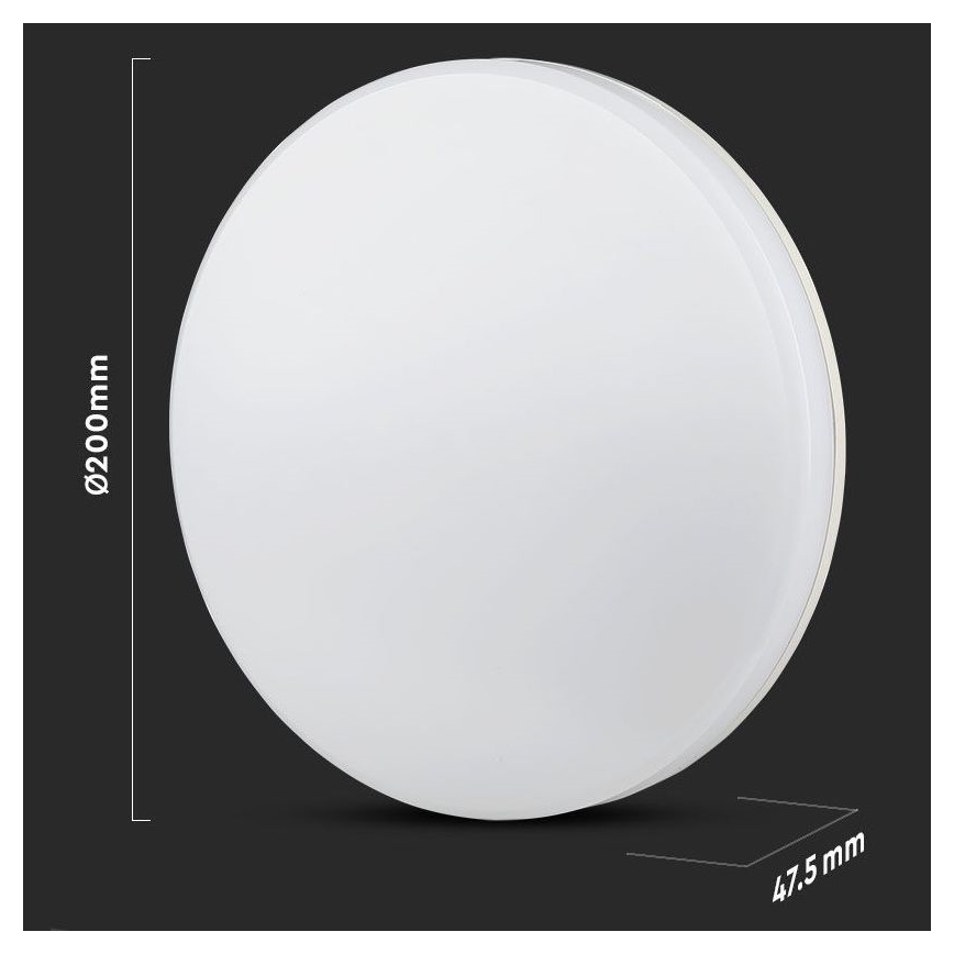 LED Kúpeľňové stropné svietidlo SAMSUNG CHIP LED/15W/230V 20cm 3000K IP44