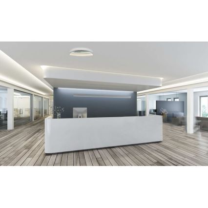 LED Stmievateľné kúpeľňové stropné svietidlo SLIDE LED/6/12/18/24W/230V 2900/4000/6200K IP44 biela