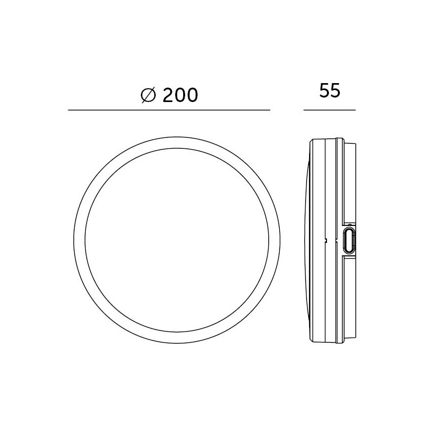 LED Kúpeľňové stropné svietidlo so senzorom LED/12W/230V 3000/4000/6500K IP65 pr. 20 cm biela + diaľkové ovládanie