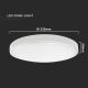 LED Kúpeľňové stropné svietidlo so senzorom LED/18W/230V 4000K IP44 biela