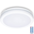 LED Kúpeľňové stropné svietidlo so senzorom LED/24W/230V 3000/4000/6500K IP65 pr. 30 cm biela + diaľkové ovládanie