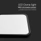 LED Kúpeľňové stropné svietidlo so senzorom LED/36W/230V 4000K IP44 čierna + diaľkové ovládanie