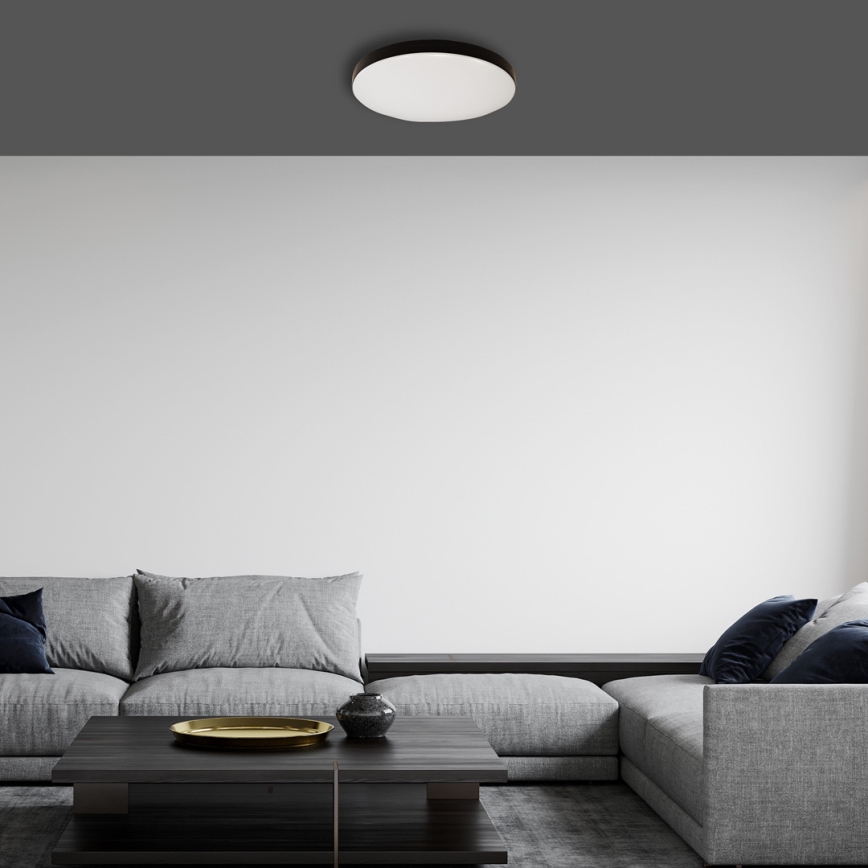 LED Kúpeľňové stropné svietidlo so senzorom MAYA LED/13W/230V pr. 33 cm IP44 čierna