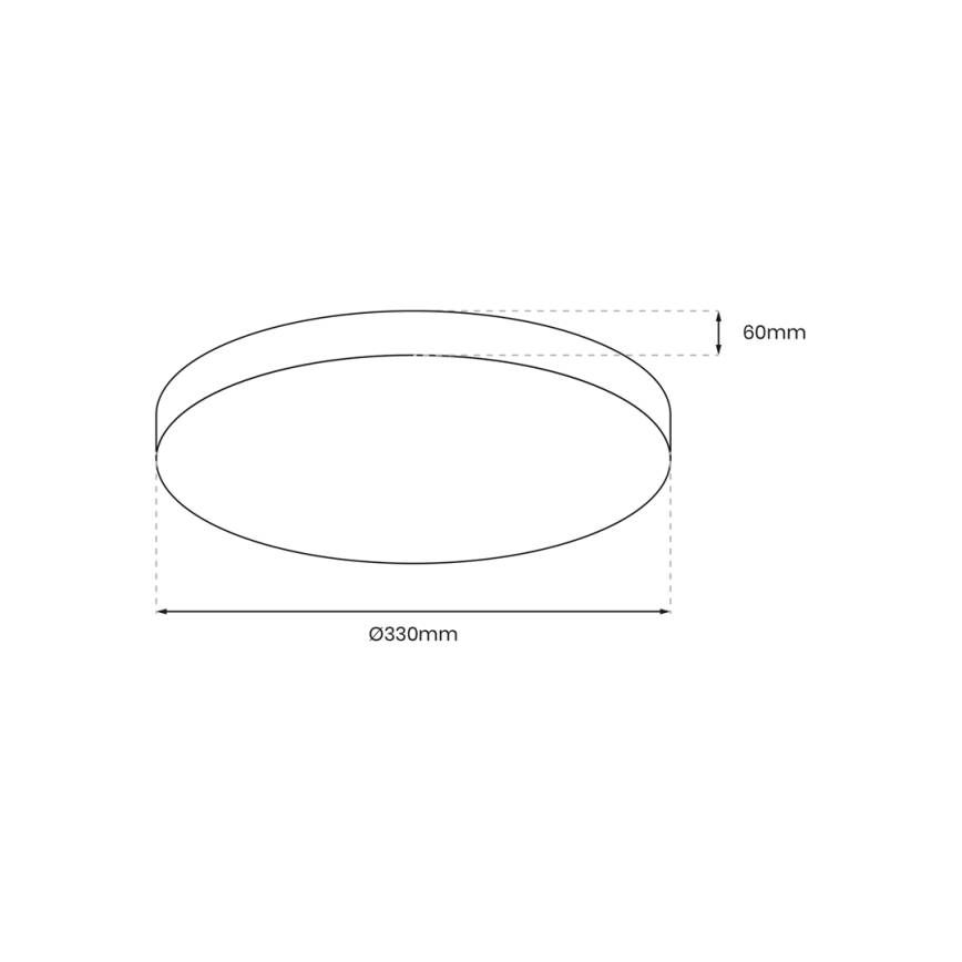 LED Kúpeľňové stropné svietidlo so senzorom MAYA LED/13W/230V pr. 33 cm IP44 čierna